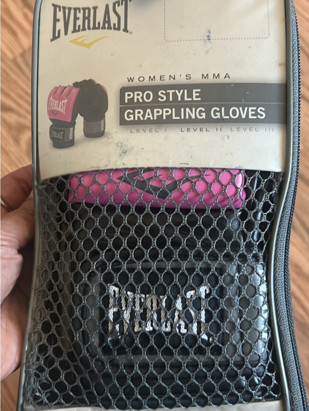 Everlast Women's Pro Style Grappling Gloves - Pink and Black